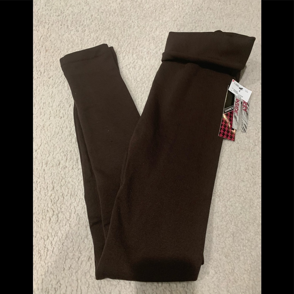 Brown women’s size 2X NWT legging/FUR LINED